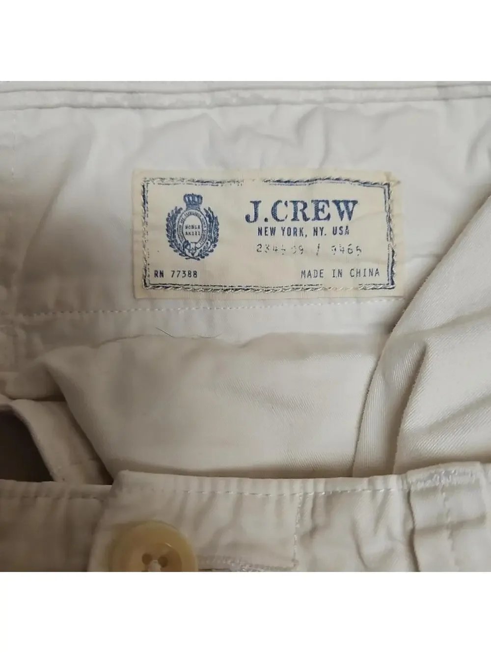 Men's 33x32 Regular Fit White Pants